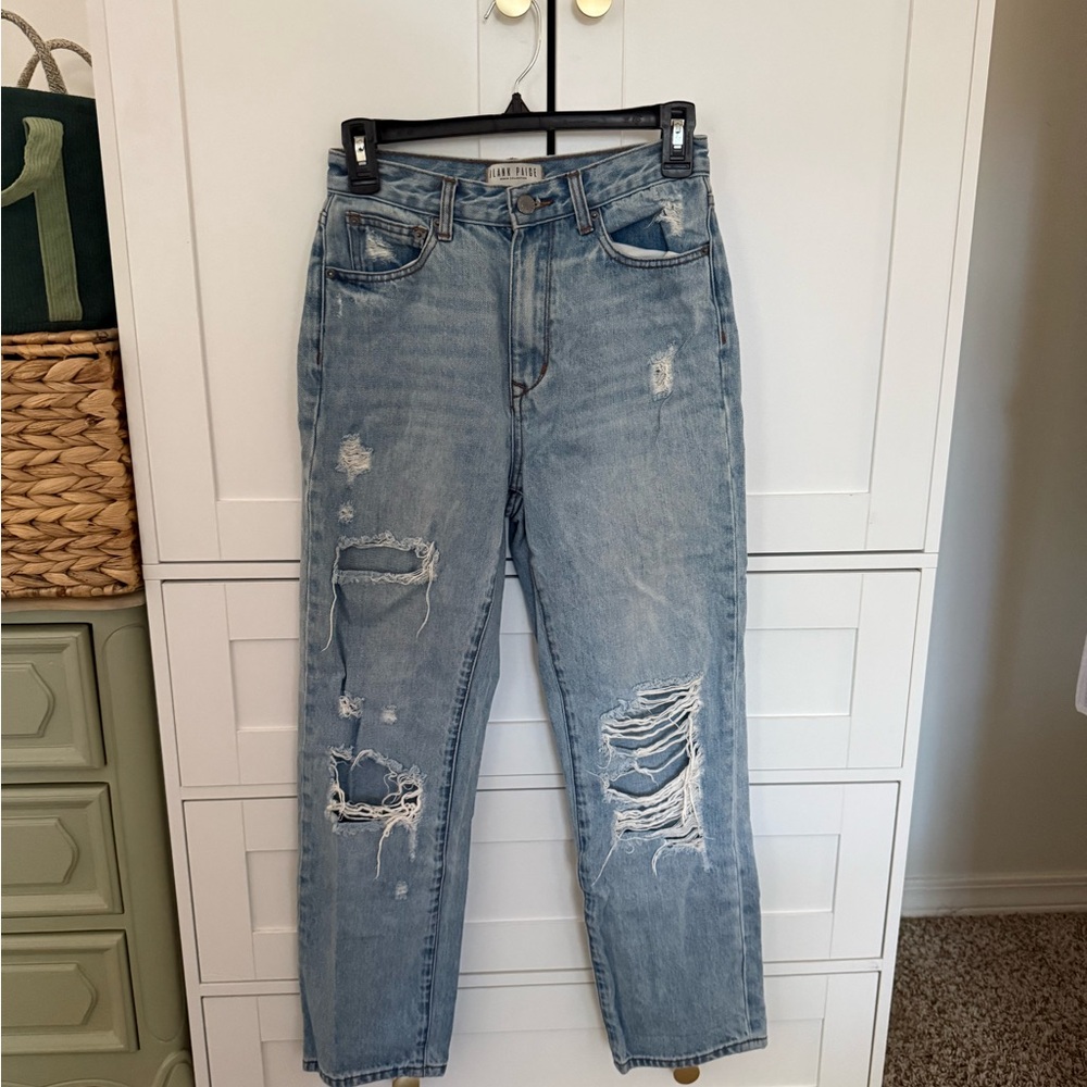 Distressed Light Blue Women Jeans